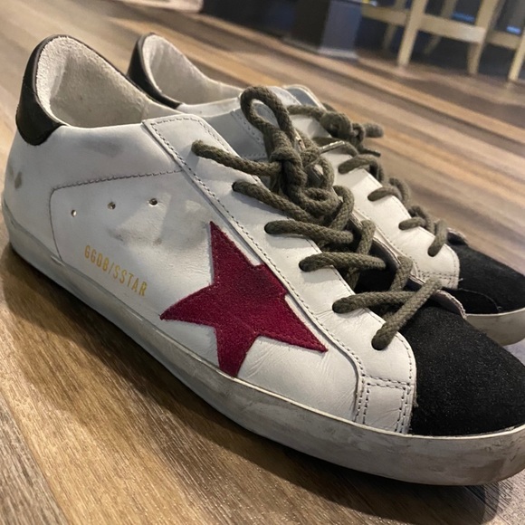 golden goose superstar color block sneakers